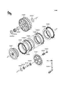 VN900 Сцепление