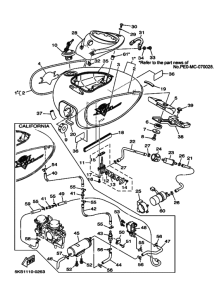 XVS1100A XVS11AR Tank fuel