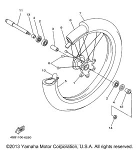 Переднее колесо