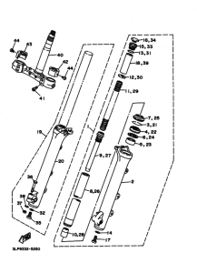 XV750 XV750K Вилка передней оси