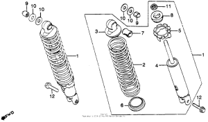 CM450 Задние амортизаторы