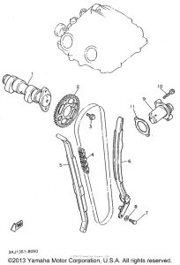 XT600EG Цепь механизма газораспределения