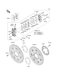 ZX1400 Передний тормоз