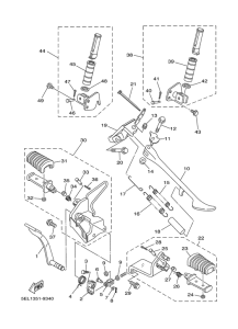 XVS1100 Stand. footrest