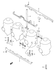 GSF400 Карбюратор fitting