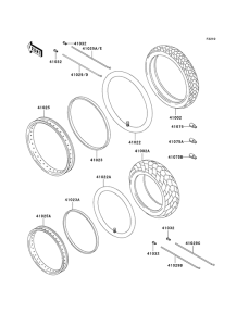 KL650 Колеса,покрышки