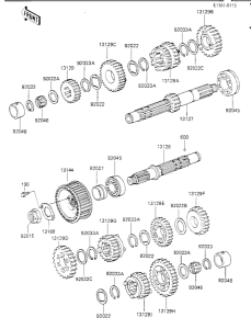 KZ1000 Трансмиссия