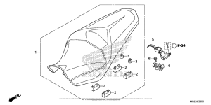 VFR1200F (DCT) Сиденье