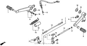 CBR900RR Педали