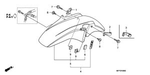 CB1300 (ABS) Переднее крыло