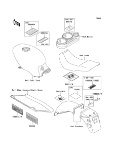 EX500 Наклейки