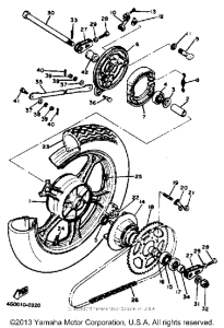 XJ550RK Переднее колесо
