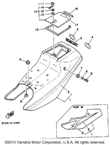 YSR50A Боковые обтекатели