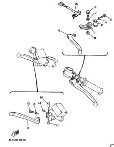 TZ250U Handle switch. lever