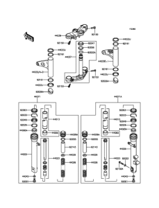 BJ250LFFA フロントフォーク(LEF / LFF)