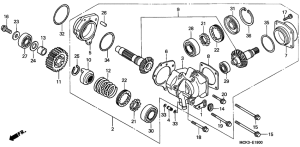 VT1100C2 Вал крестовой