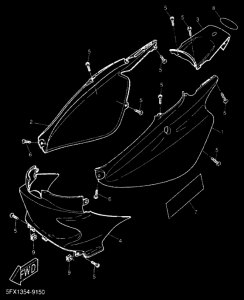 CW50RS Боковая крышка