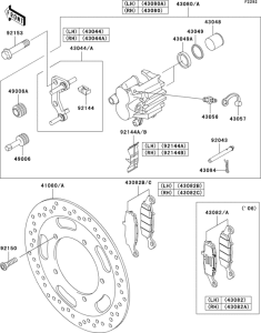 VN1600 Передний тормоз