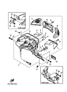 XP500 Taillight unit ass`y