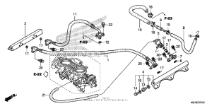GL1800 (ABS) Throttle body (tubing)