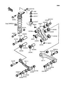 ZX400 Задняя подвеска