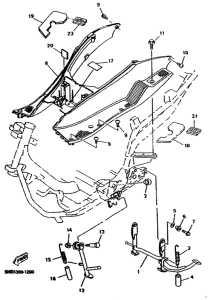 YP125D Stand. footrest