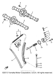 XJ650LH Цепь механизма газораспределения