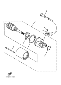 TTR90E Стартерный мотор
