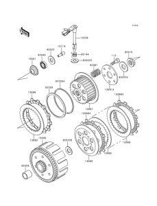 KDX125 Сцепление