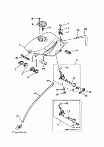 TZR125 Fuel tank assy