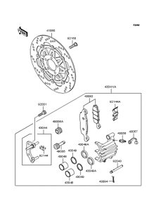 ZR250 Передний тормоз