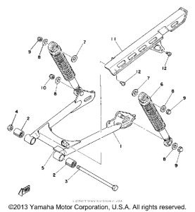 LB80_3D - 1977 Rear arm - rear cushion - chain case