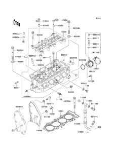 ZX636 Головка цилиндров