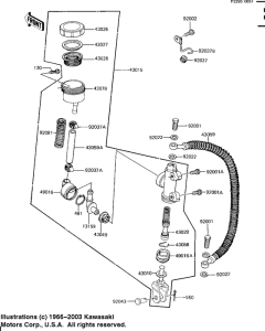 KZ1100 Задний тормозной цилиндр