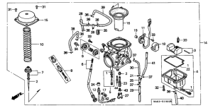 SLR650 Carburetor assy