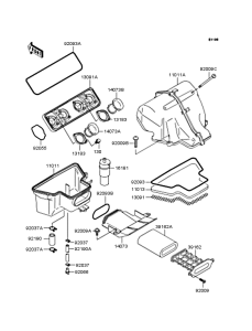ZX400 Воздушный фильтр