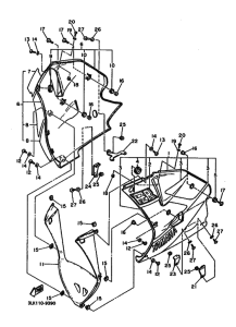 FZR1000 FZR1000W Cowling comp