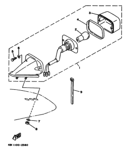 WR200R Taillight unit ass`y