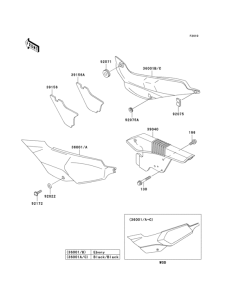 KLE500 Боковые обтекатели