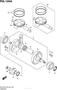RM-Z250 Коленвал