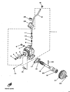 RT100H Масляный насос