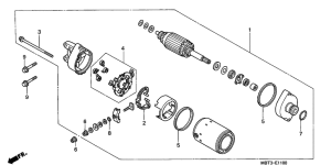 XL1000V Стартерный мотор