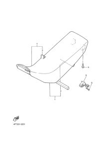 XT600E Сиденье