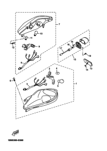YP125R Taillight unit ass`y