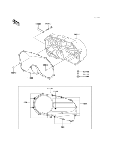 VN400 Крышки двигателя правые