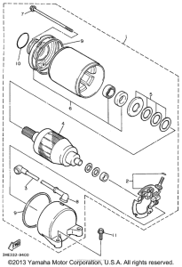 FZR600RL Стартер