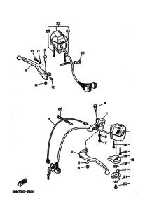 XV250S ﾊﾝﾄﾞﾙｽｲﾂﾁ. ﾚﾊﾞｰ