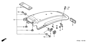 XR200R Заднее крыло