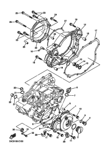 YZ250F YZ250FV Crankcase cover ass`y  (v