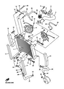YZF-R6S Радиатор и шланг